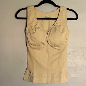 Women's Beige Nude Shapewear Tank Top